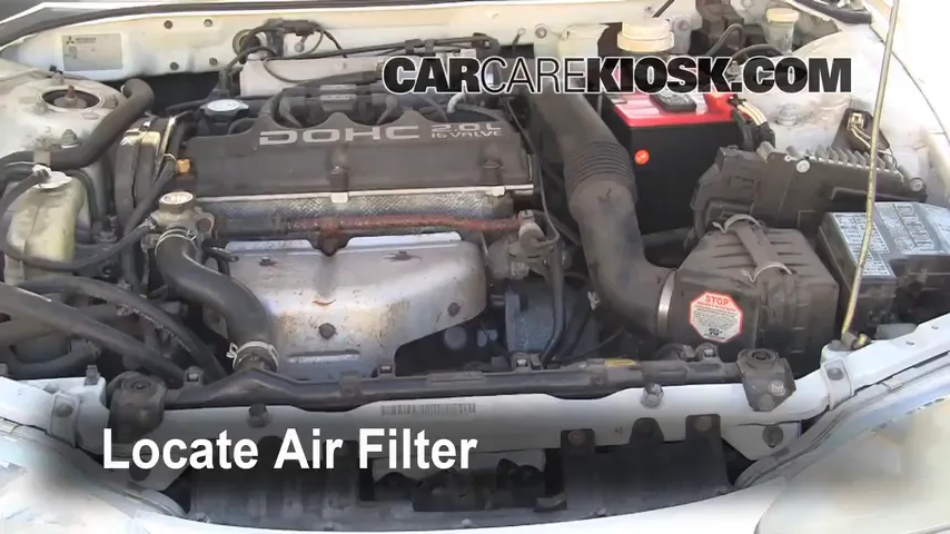 1996 Mitsubishi Eclipse RS 2.0L 4 Cyl. Filtro de aire (motor)